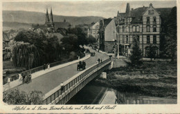 Alfeld. Leinebrücke Mit Blick Auf Stadt - Alfeld