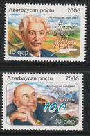 Delcampe - AZERBAIDJAN - N°543/4 ** (2006)  Personnalités - Aserbaidschan