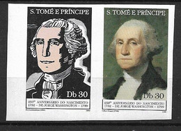 SAO TOME AND PRINCIPE 1982   George Washington Imperforated MNH - George Washington