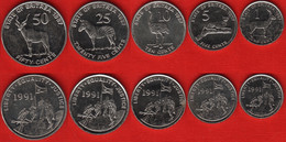 Eritrea Set Of 5 Coins: 1 - 50 Cents 1997 AU-UNC - Eritrea