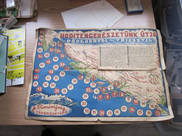The Way Of Our Navy Podgora Trieste Board Game Put Nase Mornarice Podgora Trst, Haditengereszetunk Utja Yugoslavia - Non Classés