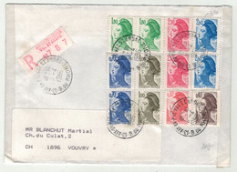 France // 1986 // Lettre Recommandée Pour La Suisse (Vouvry) Le 11.04.1986 - Storia Postale