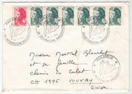 France // 1984 // Lettre Pour La Suisse (Vouvry) Le 10.01.1984 - Lettres & Documents