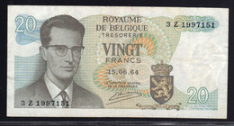 BELGIO  1964 FRANCHI 20 SPL - 20 Francs