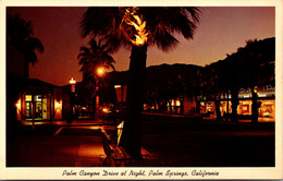 California Palm Springs Palm Canyon Drive At Night - Palm Springs