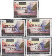 Aserbaidschan 70II-74II (complete Issue) Unmounted Mint / Never Hinged 1992 Print Edition - Aserbaidschan