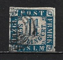 1864 SCHLESWIG-HOLSTEIN 1 1/4 SCH. MICHEL: 7 USED - Schleswig-Holstein