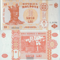 Moldawien Pick-number: 10f Uncirculated 2009 10 Lei - Moldavie