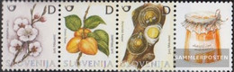 Slovenia 553-555 Quad Strip (complete Issue) Unmounted Mint / Never Hinged 2005 Locals Fruits - Slovenia