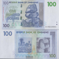 Zimbabwe Pick-number: 69 Uncirculated 2007 100 Dollars - Zimbabwe