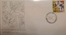 A) 1995, BRAZIL, 100 YEARS OF FRIENDSHIP BETWEEN BRAZIL AND JAPAN, FDC - Cartas & Documentos