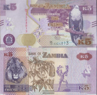 Sambia Pick-number: 57 (2018) Uncirculated 2018 5 Kwacha - Zambie