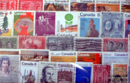 Canada 200 Different Stamps - Collections