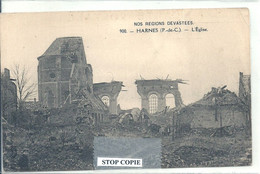 10 - 2020 - VANT - PAS DE CALAIS - 62 - HARNES - Guerre 14 - Ruines église - Harnes