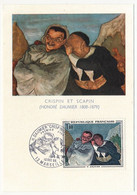FRANCE - Carte Maximum - 1,00F DAUMIER / Crispin Et Scapin - Premier Jour - Marseille 1966 - 1960-1969