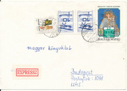 Hungary Express Cover Sent To Budapest 2-3-1992 (bended Cover) - Cartas & Documentos