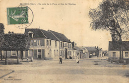 CPA 60 BRESLES UN COIN DE LA PLACE ET RUE DE L HERBIER - Sonstige & Ohne Zuordnung