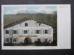 AK SCHLADMING Gasthof Zur Alten Post Vasold Ca.1900  ///  D*46105 - Schladming