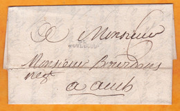 1781 - Marque Postale DE TOULOUSE (20 Mm X 2 Mm) Sur Lettre Pliée Avec Correspondance Vers Auch, Gers - Taxe 6 - 1701-1800: Precursores XVIII