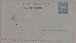 ITALIE   ENTIER POSTAL/GANZSACHE/POSTAL STATIONARY/ INTERI POSTALI CARTE-LETTRE - Stamped Stationery