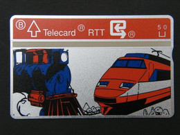 P 118. Deux Trains - Twee Treinen. 1000 Ex. - Senza Chip