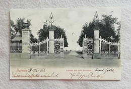 Cartolina Postale Italiana Acireale - Entrata Alla Villa Belvedere, Viaggiata Per Torino 1902 - Acireale