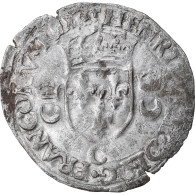 Monnaie, France, Henri II, Douzain Aux Croissants, 1550, Saint Lô, TB+, Billon - 1547-1559 Henry II