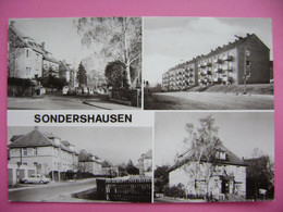 Germany DDR: SONDERHAUSEN - Schulstraße - Erfurter Tor, Auf Dem Franzberg, HO-Gaststätte "Zum Franzberg" - 1985 Used - Sondershausen