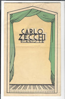 Carlo Zecchi  1903 - 1984  Pianiste  Brochure Env. 31 X 19  Couv. + 12 Feuillets Non Paginés  Musique - S.d. Vers 1936 - Muziek