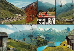 Bad Vals - Bergrestaurant Gadastatt - Sesselbahn - Zervreilahorn - Chairlift - Multiview - 1977 - Switzerland - Used - Vals