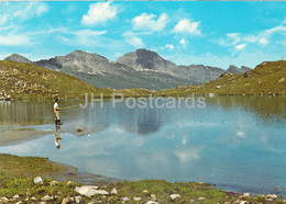 Bad Vals - Guralatschsee Oberhalb Zervreila 2409 M - Fishing - 1974 - Switzerland - Used - Vals