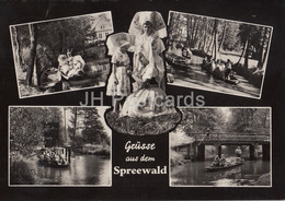 Grusse Aus Dem Spreewald - Boat - Folk Costumes - 1967 - Germany DDR - Used - Luebbenau