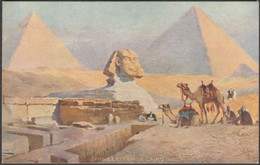 Sphinx & Pyramids, Cairo, C.1915 - Tuck's Oilette Postcard - Gizeh