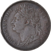 Monnaie, Grande-Bretagne, George IV, Farthing, 1821, TTB+, Cuivre, KM:677 - B. 1 Farthing