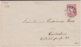 REDUZIERT Thurn Und Taxis Nv K1 Usingen Taunus Ganzsache DR U 7 N Wiesbaden Spät Ca 1876 - Covers