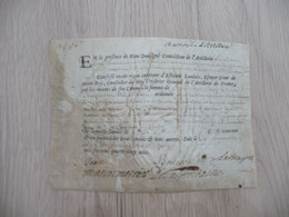 Carmagnolles Juin 1691 Reçu Sur Velin Signé 4 Auotgraphes Artillerie - Copricapi