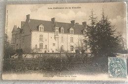85 Challans 1909 Chateau De La Verrie Verger -dos Non Divise - Challans