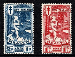 New Zealand 1931 Smiling Boys Set Of 2 MH - Ongebruikt