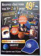 DEPLIANT  COLLECTION FABBRI Dvd STAR TREK - Le Seigneur Des Anneaux