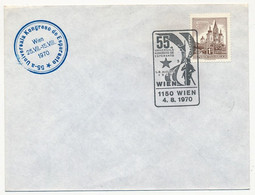 AUTRICHE - Enveloppe Cachet Temporaire "55eme Congrès Universel D'Espéranto" VIENNE (Wien) 4/8/1970 - Cartas & Documentos