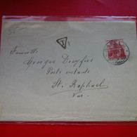 LETTRE SUISSE POUR ST RAPHAEL FAMILLE GEORGES DREYFUS POSTE RESTANTE - Andere & Zonder Classificatie