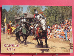 Visuel Très Peu Courant USA - Kansas City - Renaissance Festival - Knights In Armor - Chevaliers En Armures - Super état - Kansas City – Kansas