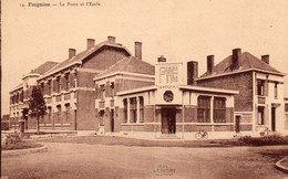 FEIGNIES  Lot De 3 Cartes  -  La Poste Et L' Ecole  - La Salle Des Fêtes  -  La Cité - Feignies