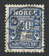 Norwegen Porto. 1899, Mi.-Nr. 5 II, Gestempelt - Gebraucht