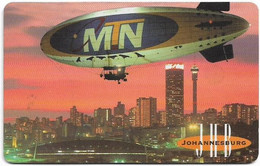 South Africa - MTN - Airships, Johannesburg, J.G Strydom Tower, 1998, 15R, 100.000ex, Used - Südafrika