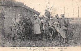 Thème:   Guerre 14/18     En Haute Alsace ,interrogatoire D'un Officier Allemands  Espion          ( Voir Scan) - Guerra 1914-18