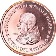 Vatican, 5 Euro Cent, 2006, Unofficial Private Coin, FDC, Copper Plated Steel - Essais Privés / Non-officiels
