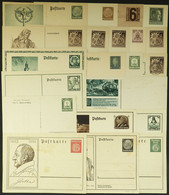GERMANY: Approximately 20 Illustrated Postal Cards, Many Of The Nazi Period, Interesting! - Other & Unclassified