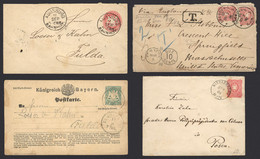 GERMANY: 1860/64: 10 Covers (1 Is A Front) Or Postal Stationeries, Varied Postmarks And Destinations, Some Very Interest - Other & Unclassified