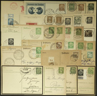 GERMANY: 26 Postcards Almost All With Special Postmarks, Most Of 1920s/30s, Interesting! - Covers & Documents